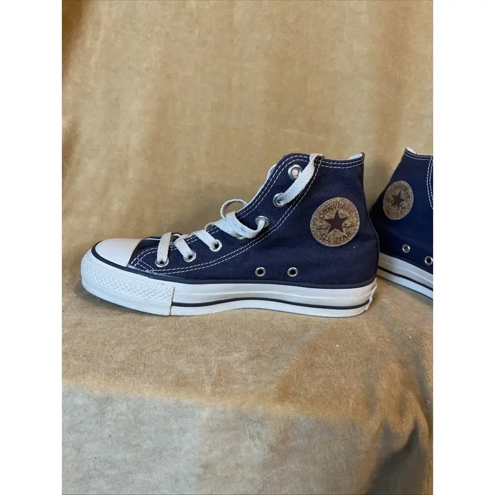 Converse Chuck Taylor Allstar Hi Top Sneaker Navy (M4/W6) Cork Logo Japanese - Picture 3 of 10